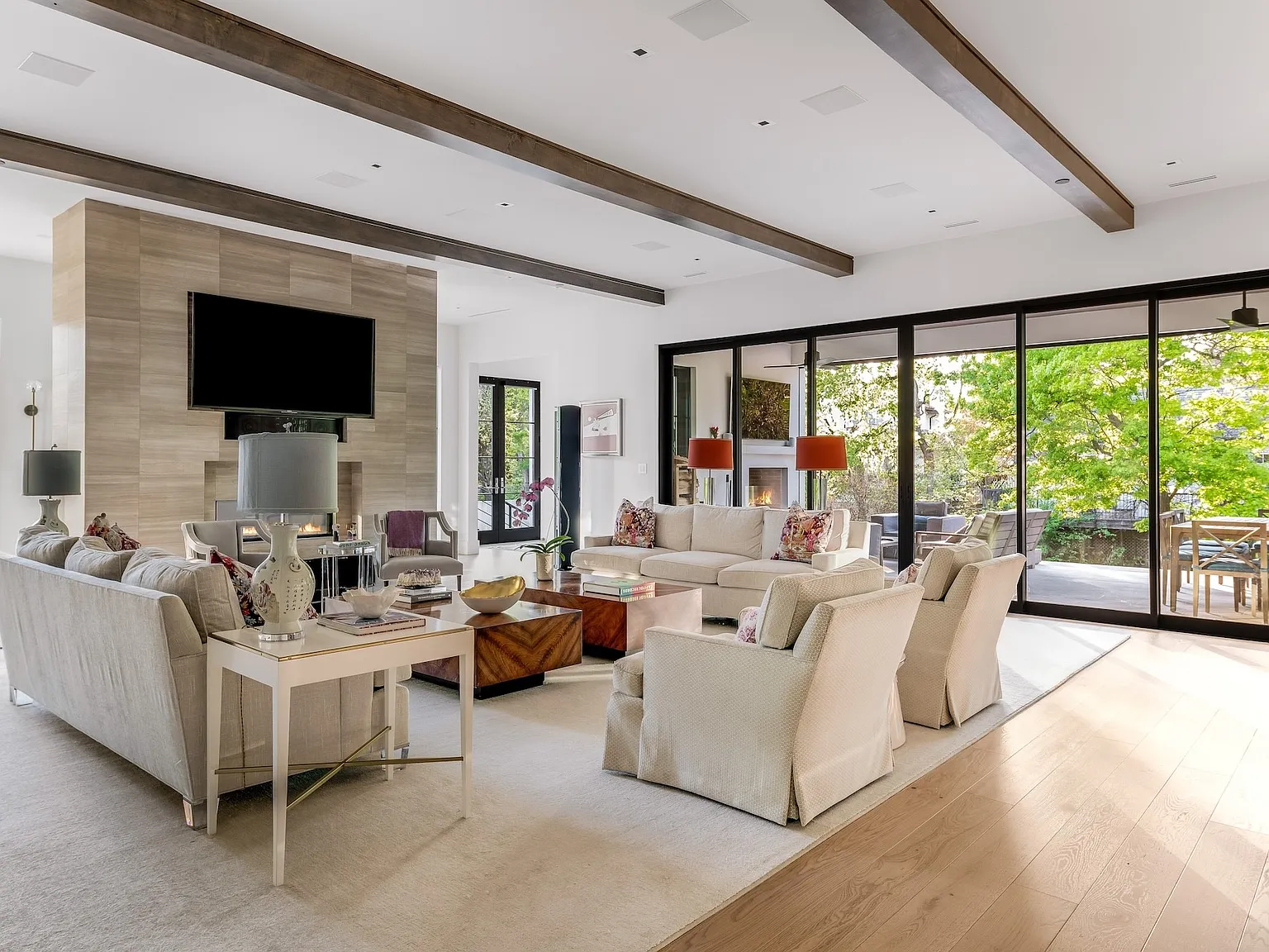 Interior renovation showcasing kitchen and structural improvements