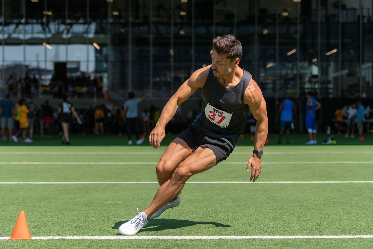 Athlete competing at Everyday People Combine